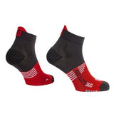 ABSOLUTE360 Performance Running Ankle Socks - Black / Red