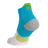 ABSOLUTE360 Performance Running Ankle Socks - Turquoise / White