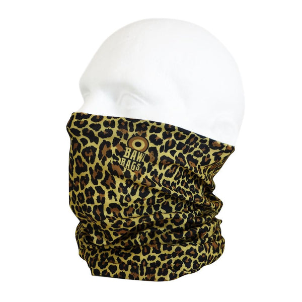 BawBags Leopard Wizard Sleeve - face mask, neck warmer, headband, beanie