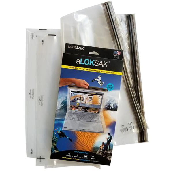 aLOKSAK re-sealable, flexible storage bag