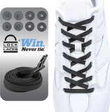 Lock Laces Flat - Black