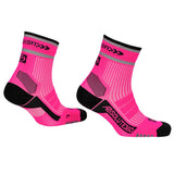 ABSOLUTE360 [BE SEEN] Performance Running Socks - Quarter - Pink