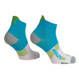 ABSOLUTE360 Performance Running Ankle Socks - Turquoise / White