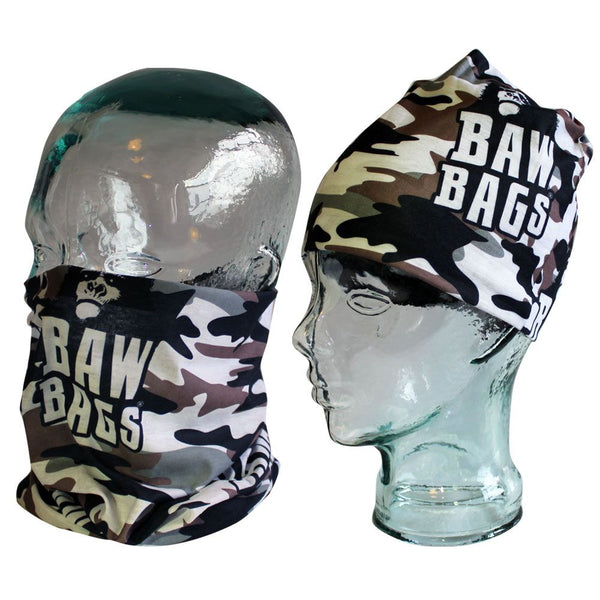 BawBags Camo Wizard Sleeve - headband, facemask, neck warmer, beanie