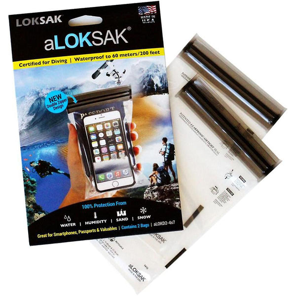 aLOKSAK re-sealable, flexible storage bag